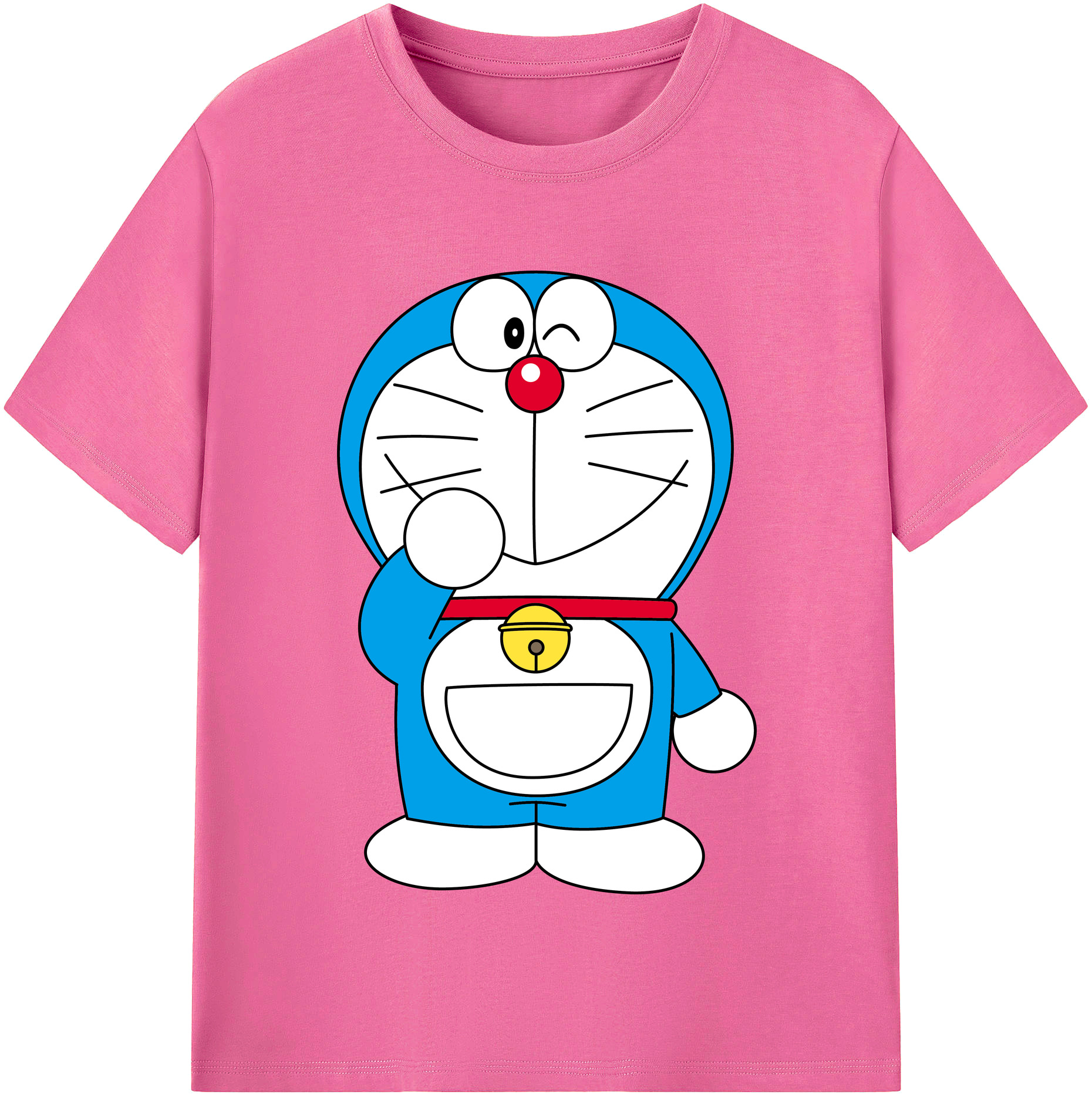 （画像用） ドラえもん Doraemon レディースカジュアルプリントTシャツ（綿100％）